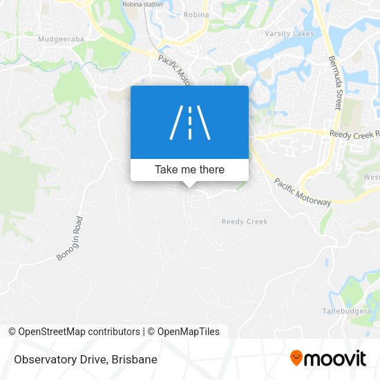 Observatory Drive map