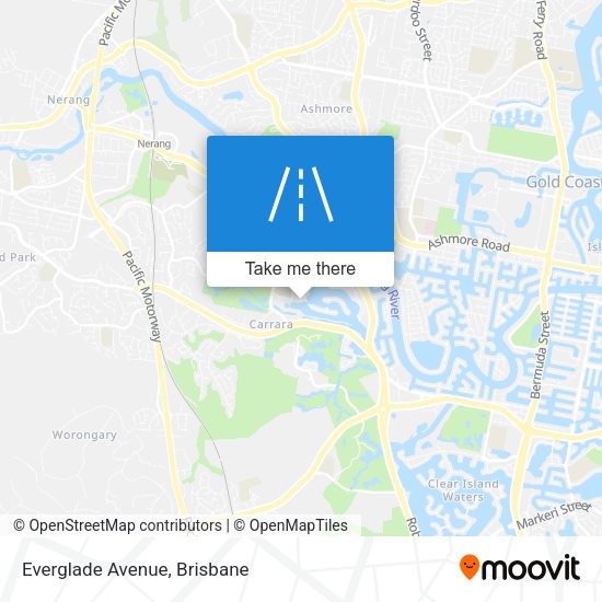 Everglade Avenue map
