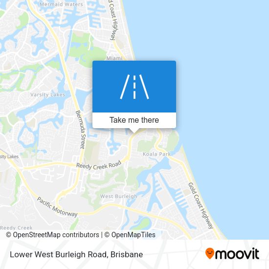 Lower West Burleigh Road map