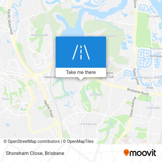 Shoreham Close map