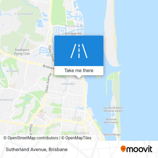 Sutherland Avenue map