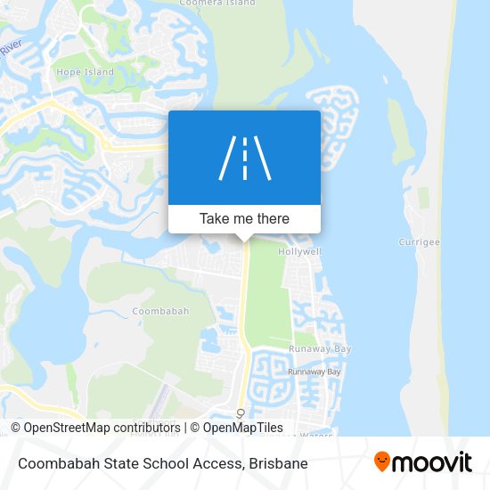 Coombabah State School Access map