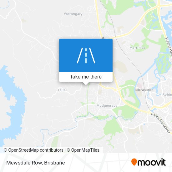 Mewsdale Row map