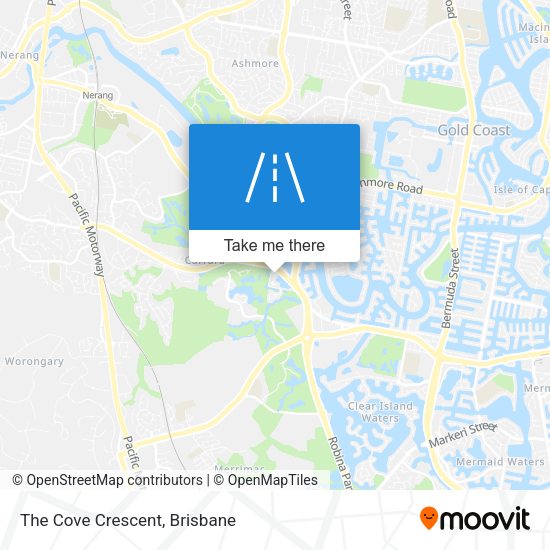 The Cove Crescent map