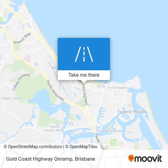 Gold Coast Highway Onramp map