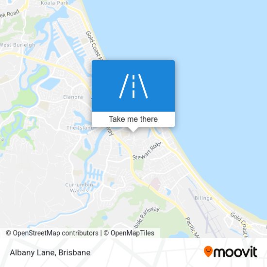 Albany Lane map