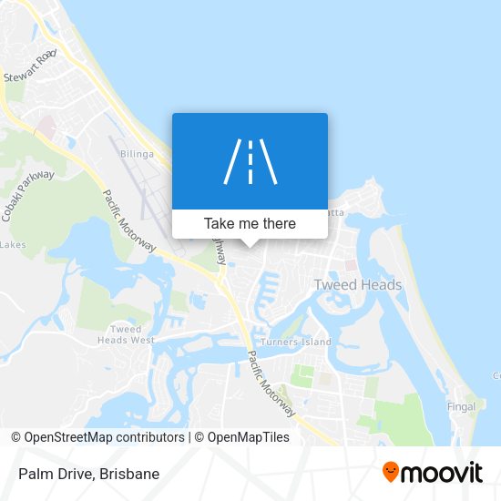 Palm Drive map