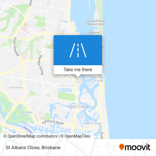 St Albans Close map