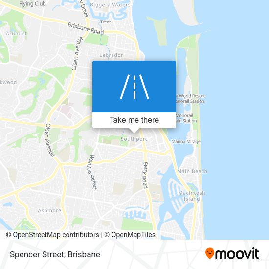 Spencer Street map