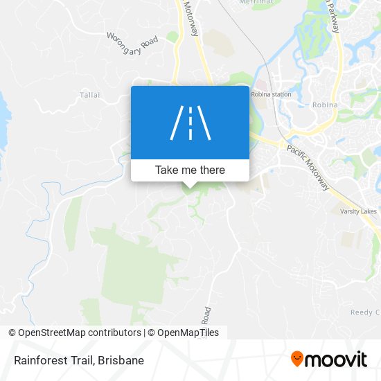 Rainforest Trail map