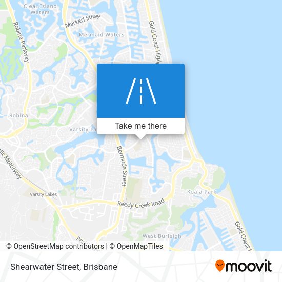 Shearwater Street map
