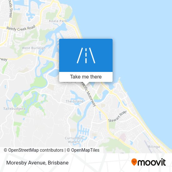 Moresby Avenue map