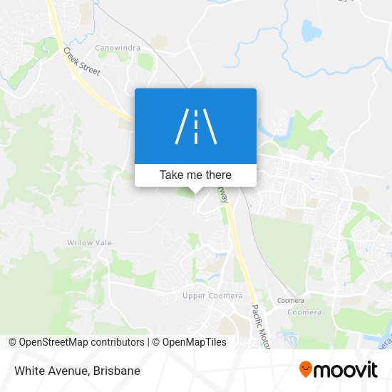 White Avenue map