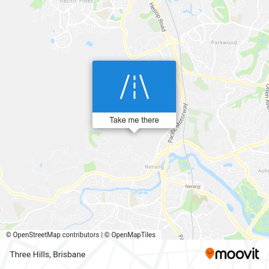 Three Hills map