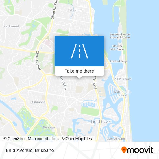 Enid Avenue map