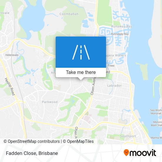 Fadden Close map