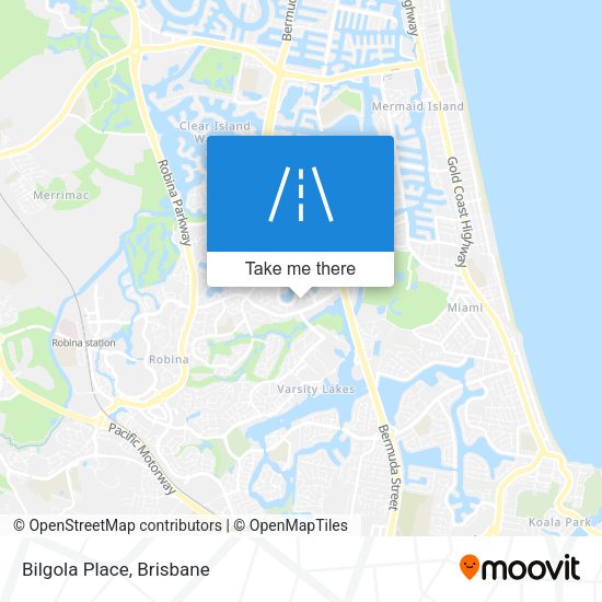 Bilgola Place map