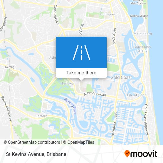 St Kevins Avenue map