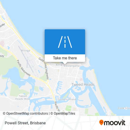 Powell Street map