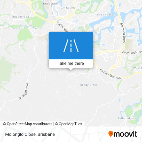 Molonglo Close map