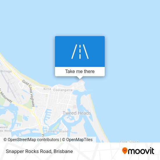 Snapper Rocks Road map