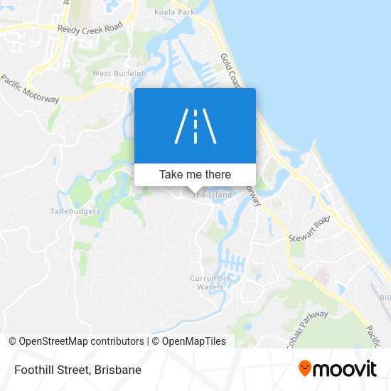 Foothill Street map