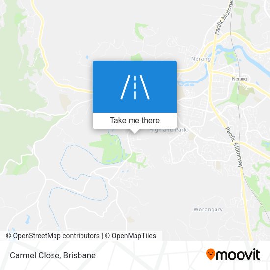 Carmel Close map