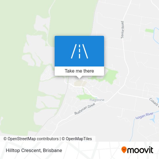 Hilltop Crescent map