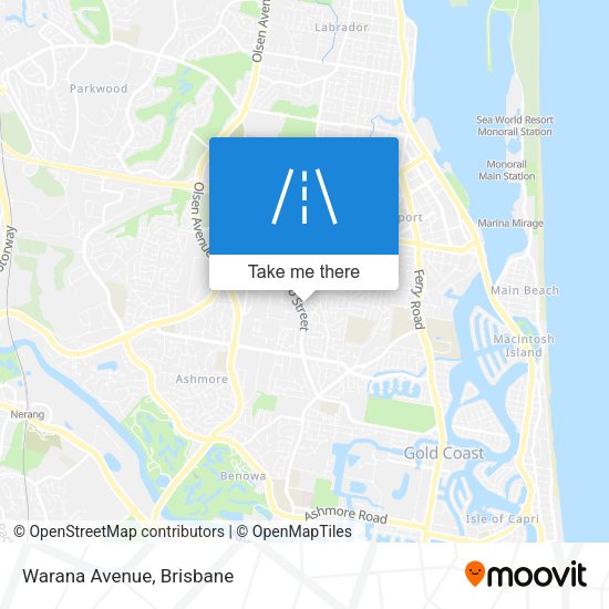 Warana Avenue map