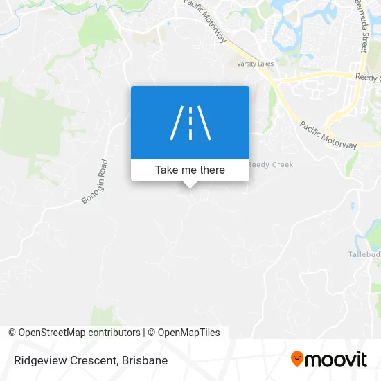 Mapa Ridgeview Crescent