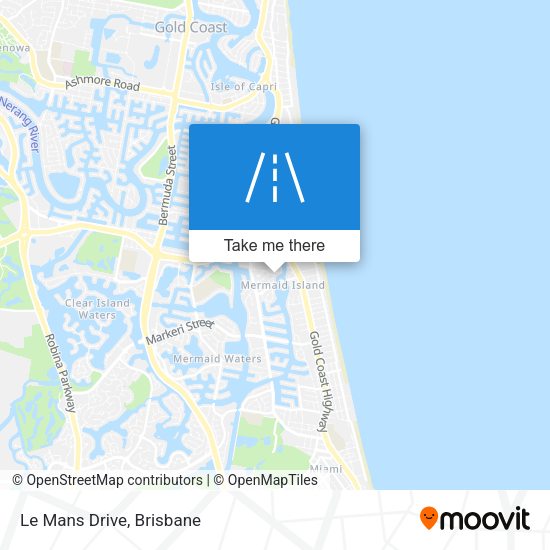 Le Mans Drive map