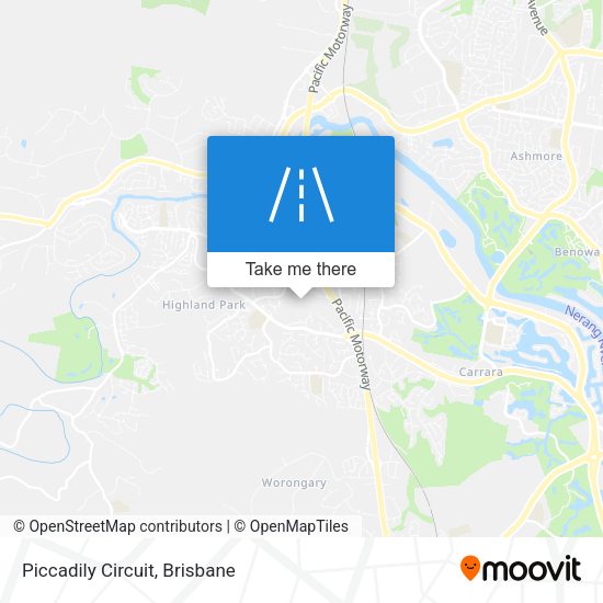 Piccadily Circuit map