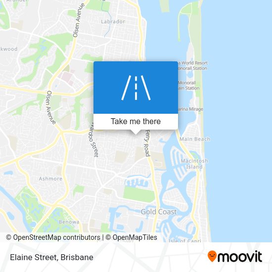 Elaine Street map