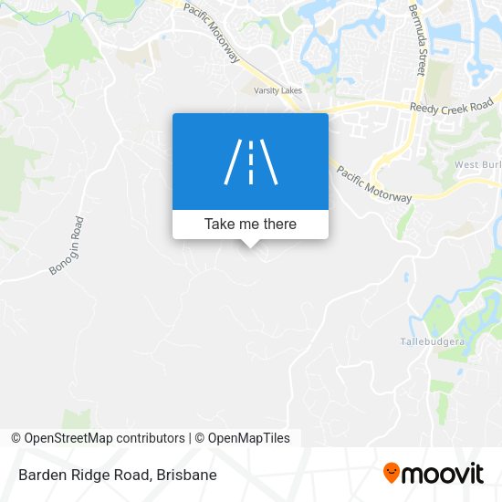 Barden Ridge Road map