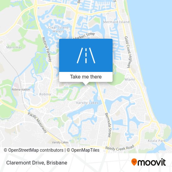 Claremont Drive map