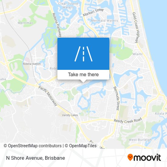 N Shore Avenue map