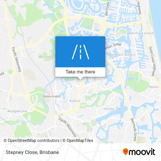 Stepney Close map
