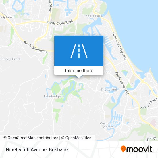 Nineteenth Avenue map