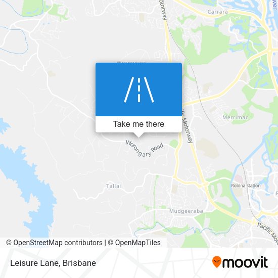 Leisure Lane map