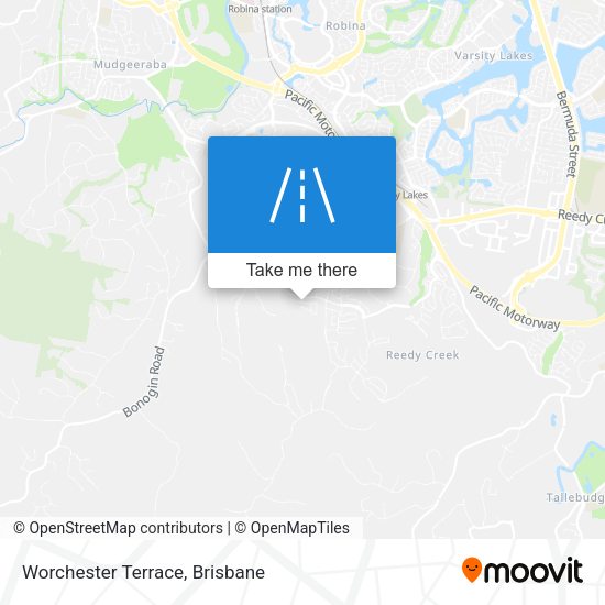 Worchester Terrace map