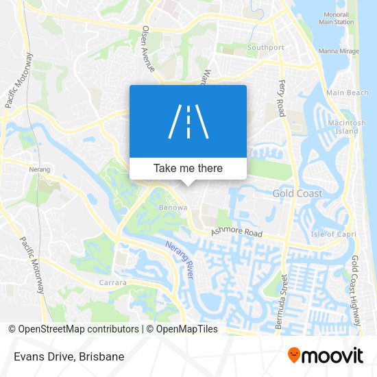 Evans Drive map