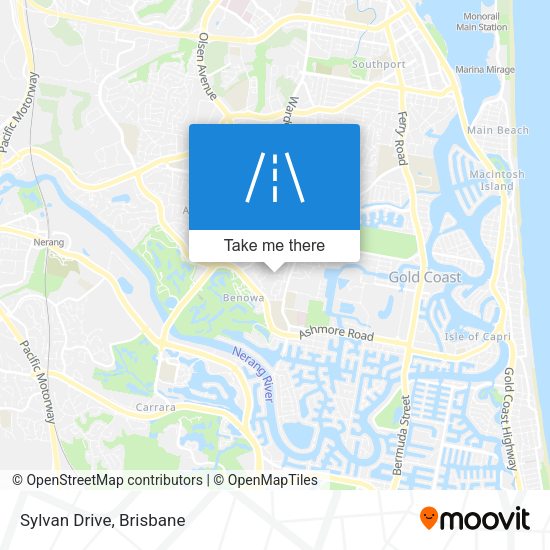 Sylvan Drive map