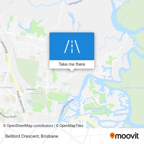 Bellbird Crescent map