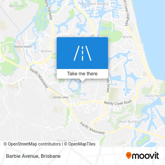 Barbie Avenue map