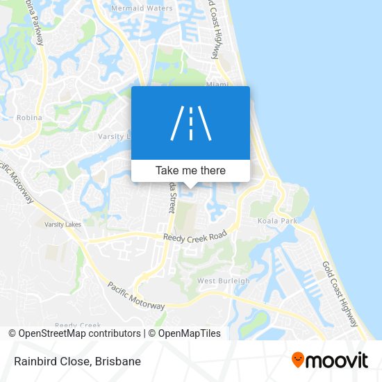 Rainbird Close map