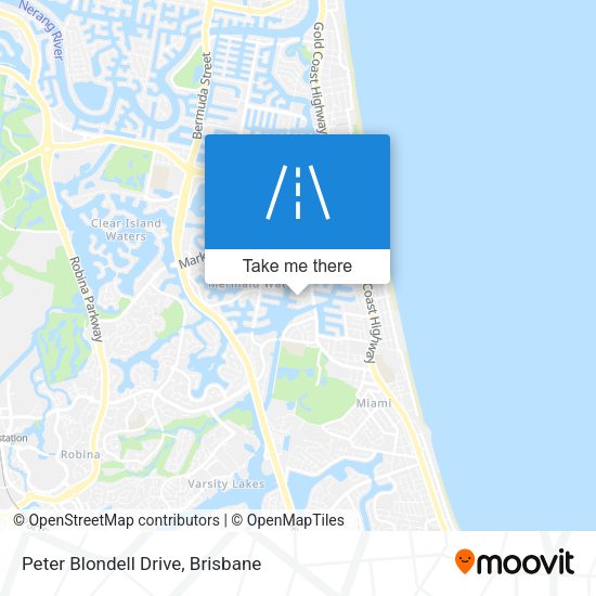 Peter Blondell Drive map