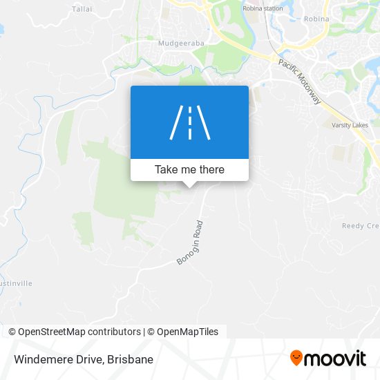 Windemere Drive map