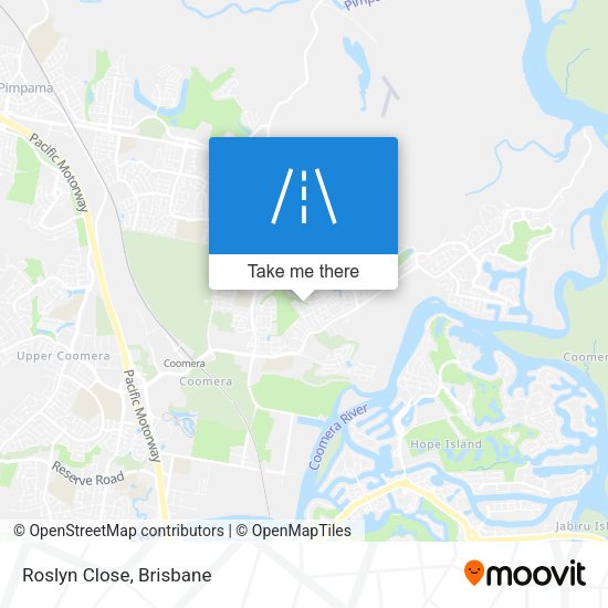 Roslyn Close map