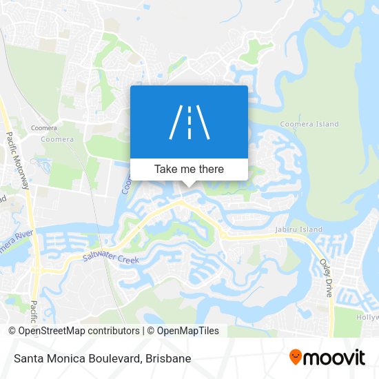 Santa Monica Boulevard map