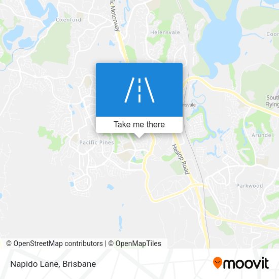 Napido Lane map